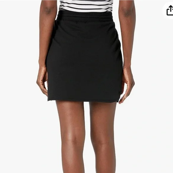 Daily ritual-Women's Terry Cotton and Modal Drawstring Sweatshirt Skirt - Picture 2 of 14